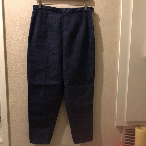 Dark Blue Vintage Retro Denim Jeans - Picture 3 of 16